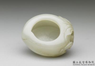 图片[3]-Jade water holder in the shape of a peach, Qing dynasty (1644-1911)-China Archive